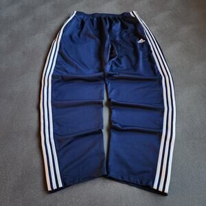 Vintage 90's Adidas Blue Essential Three Striped Breakaway Sweatpants XL